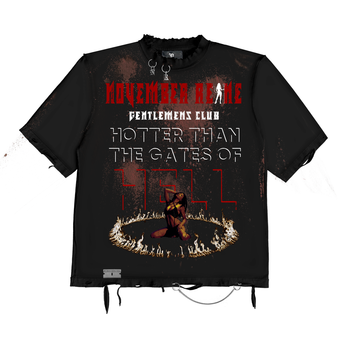 November Reine Hotter than the gates of Hell T-shirt