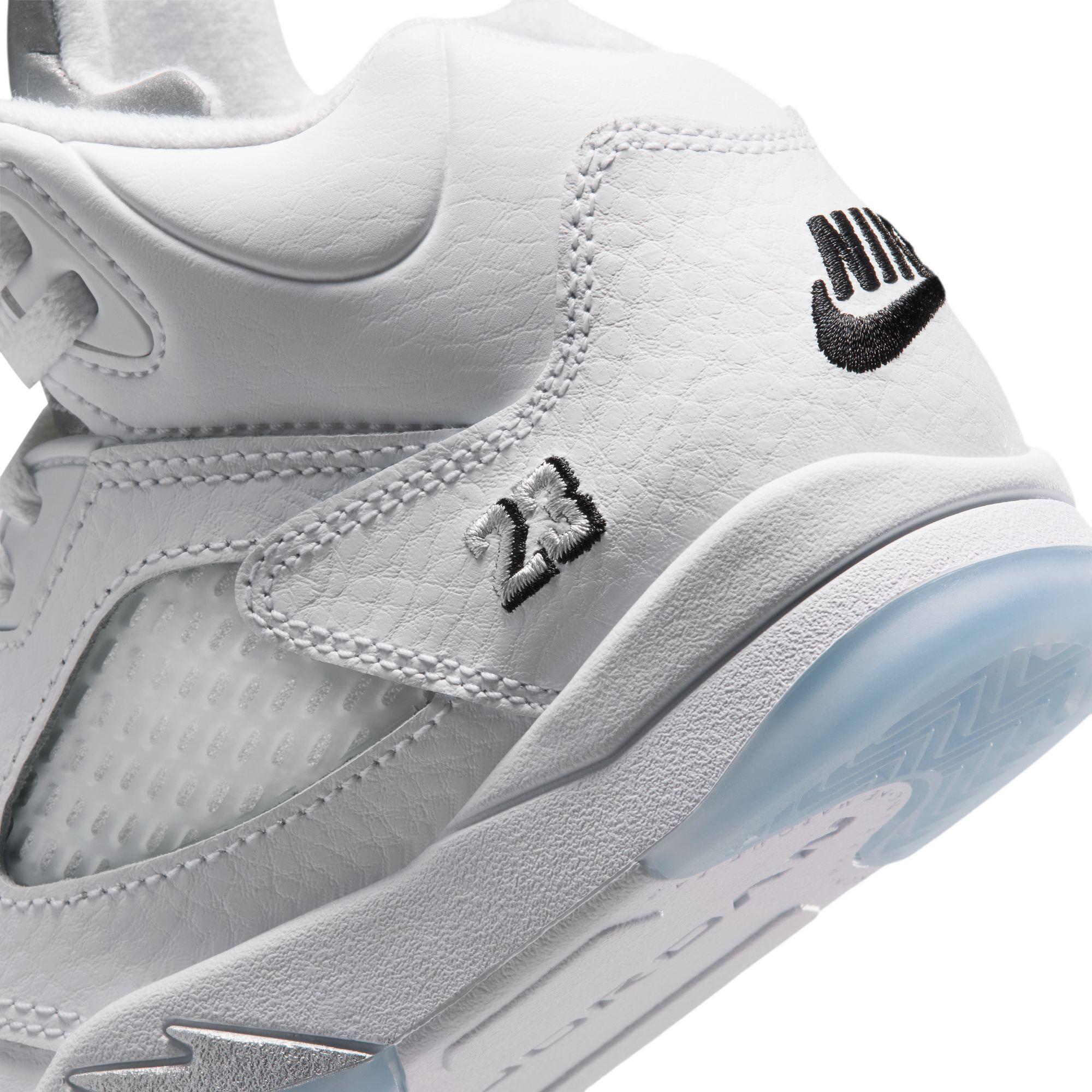 Jordan 5 Retro Preschool “White Metallic”