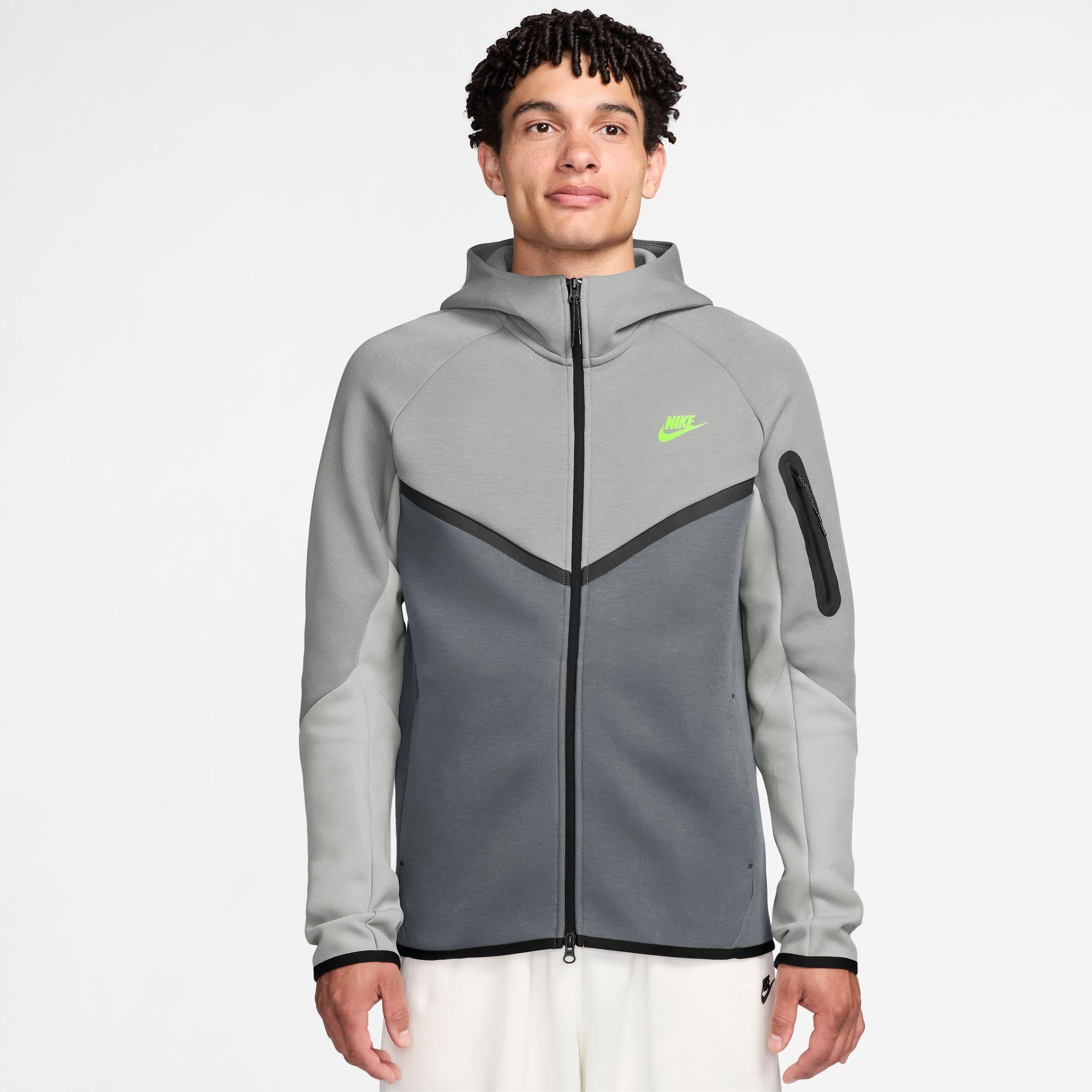 Nike Tech Fleece Windrunner Full-Zip Jacket “Smoke Grey/Volt”