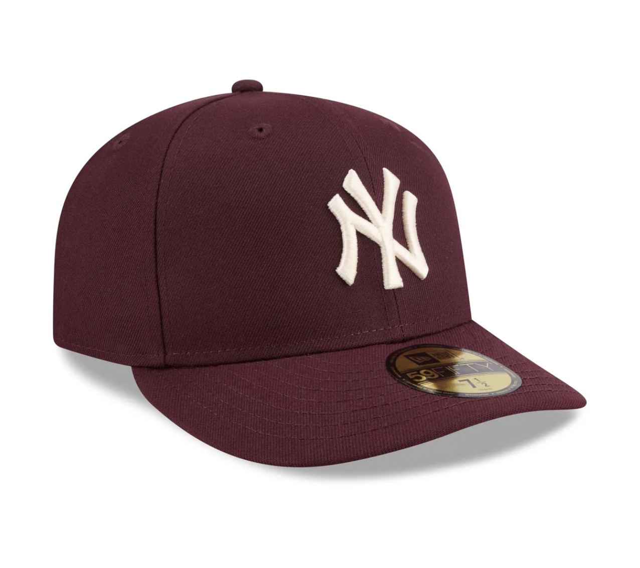 New Era New York Yankees Maroon Pre-Curve 59FIFTY Fitted