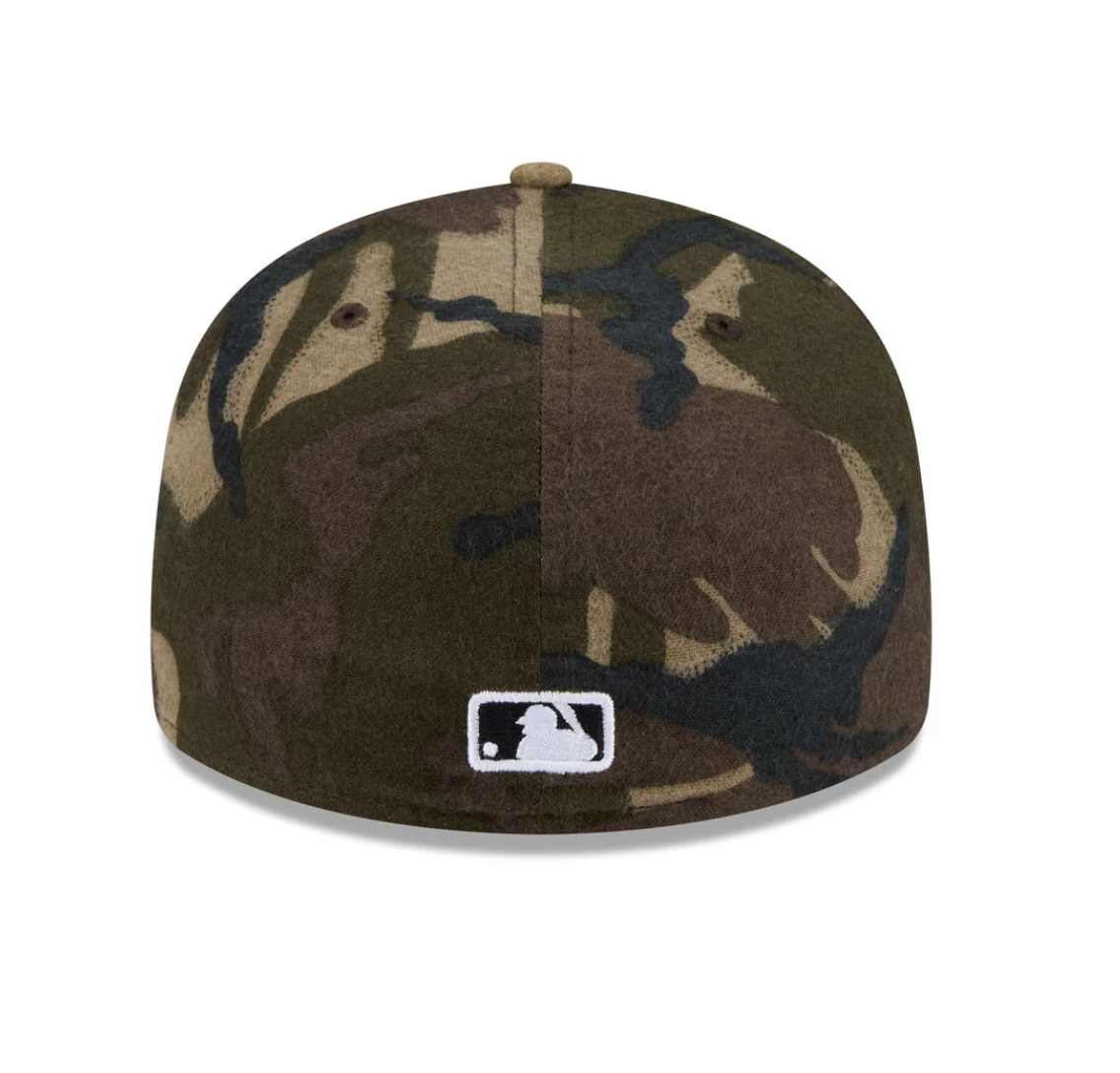 New Era New York Yankees Three Looms Camo Pre-Curve 59FIFTY Fitted