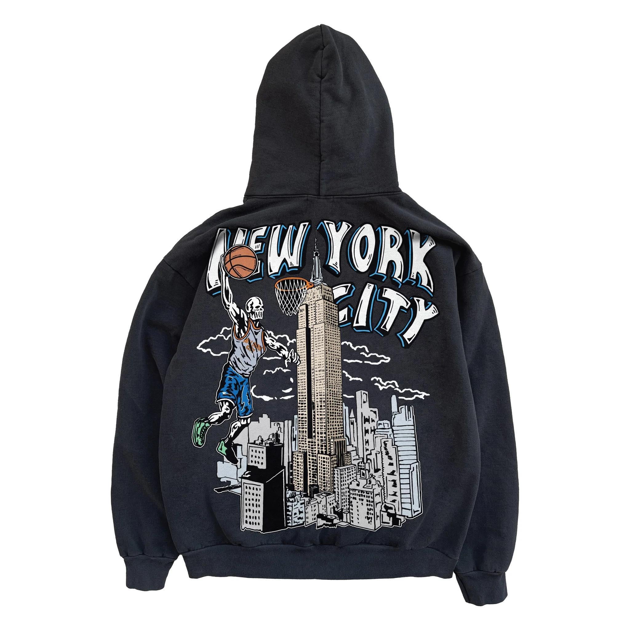 New York Empire Stone Washed Hoodie