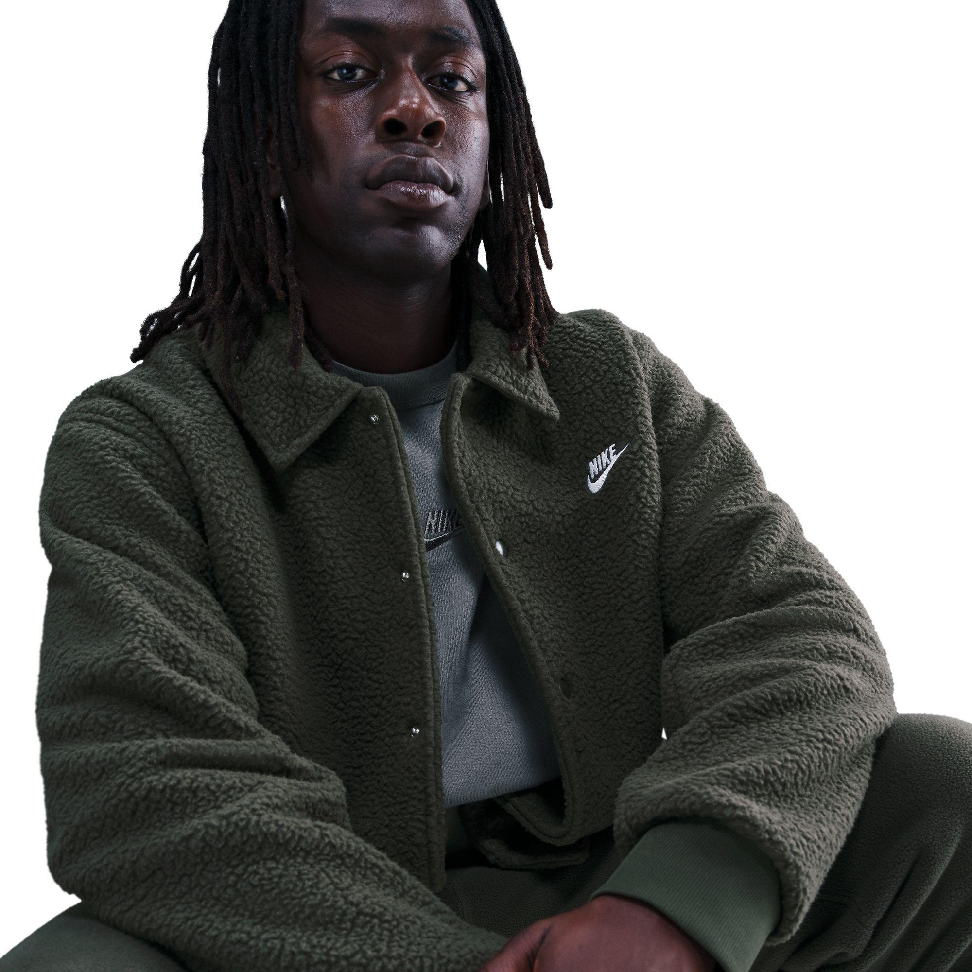 Nike Sportswear Club Men's High-Pile Fleece Coaches Jacket