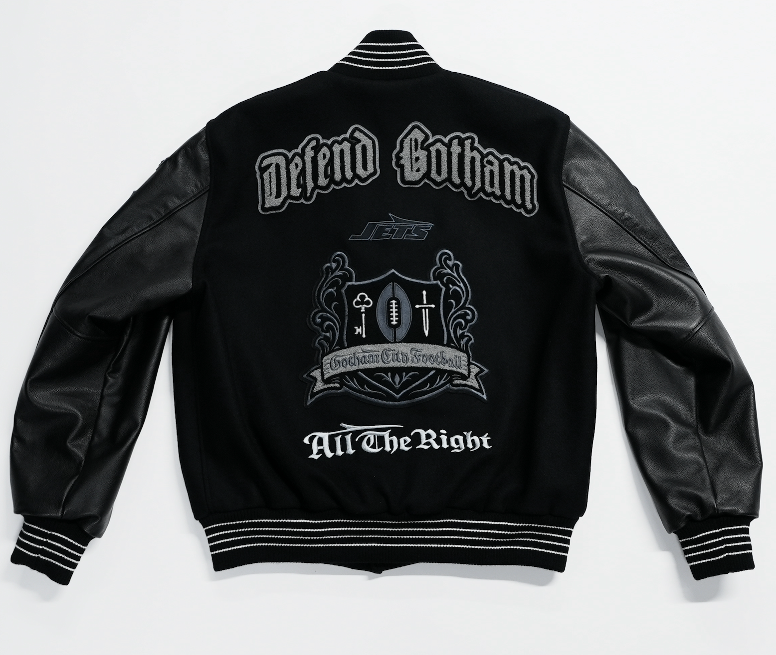 Nike x Jets x All The Right NFL Rivalries Varsity Set-In Jacket