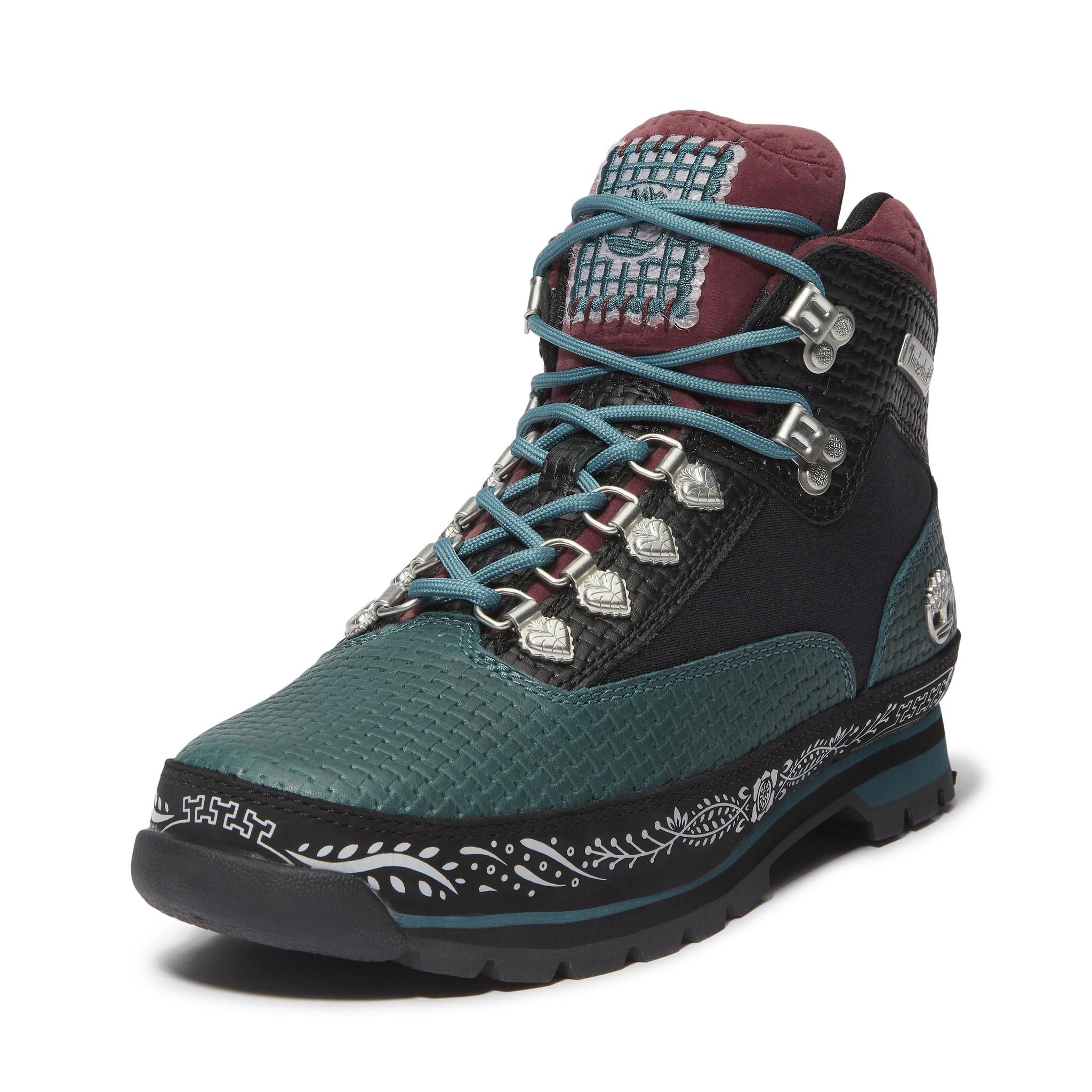 Euro Hiker MID LACE UP BOOT TEAL FULL GRIP