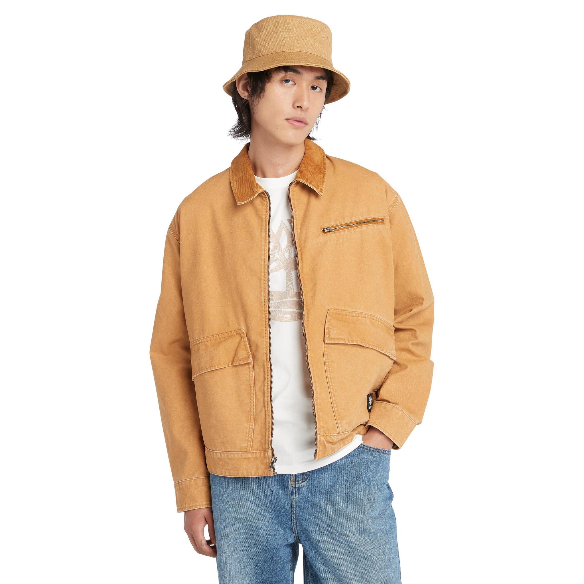 STRAFFORD Washed Canvas Jacket WHEAT