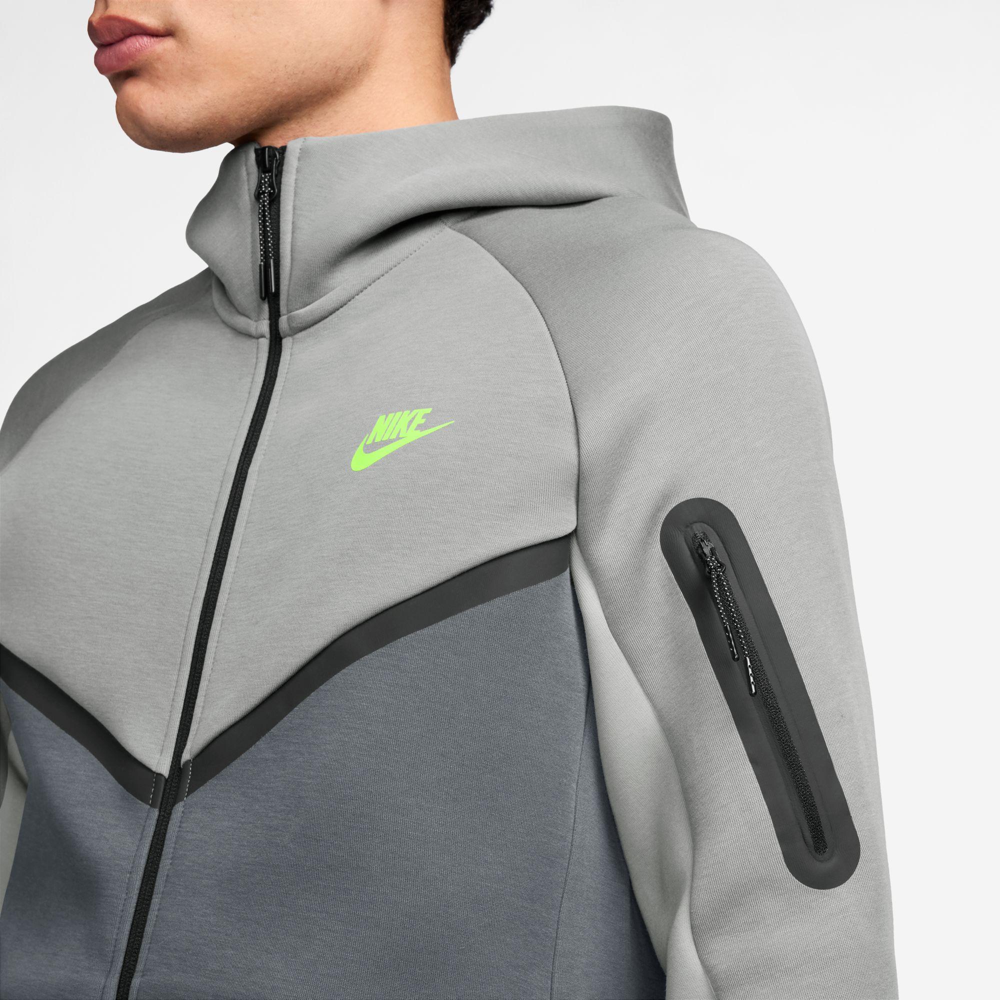 Nike Tech Fleece Windrunner Full-Zip Jacket “Smoke Grey/Volt”