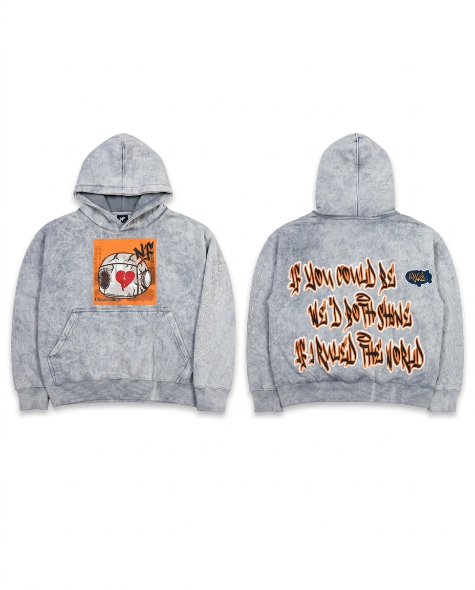 No Feeling Heather Grey Hoodie