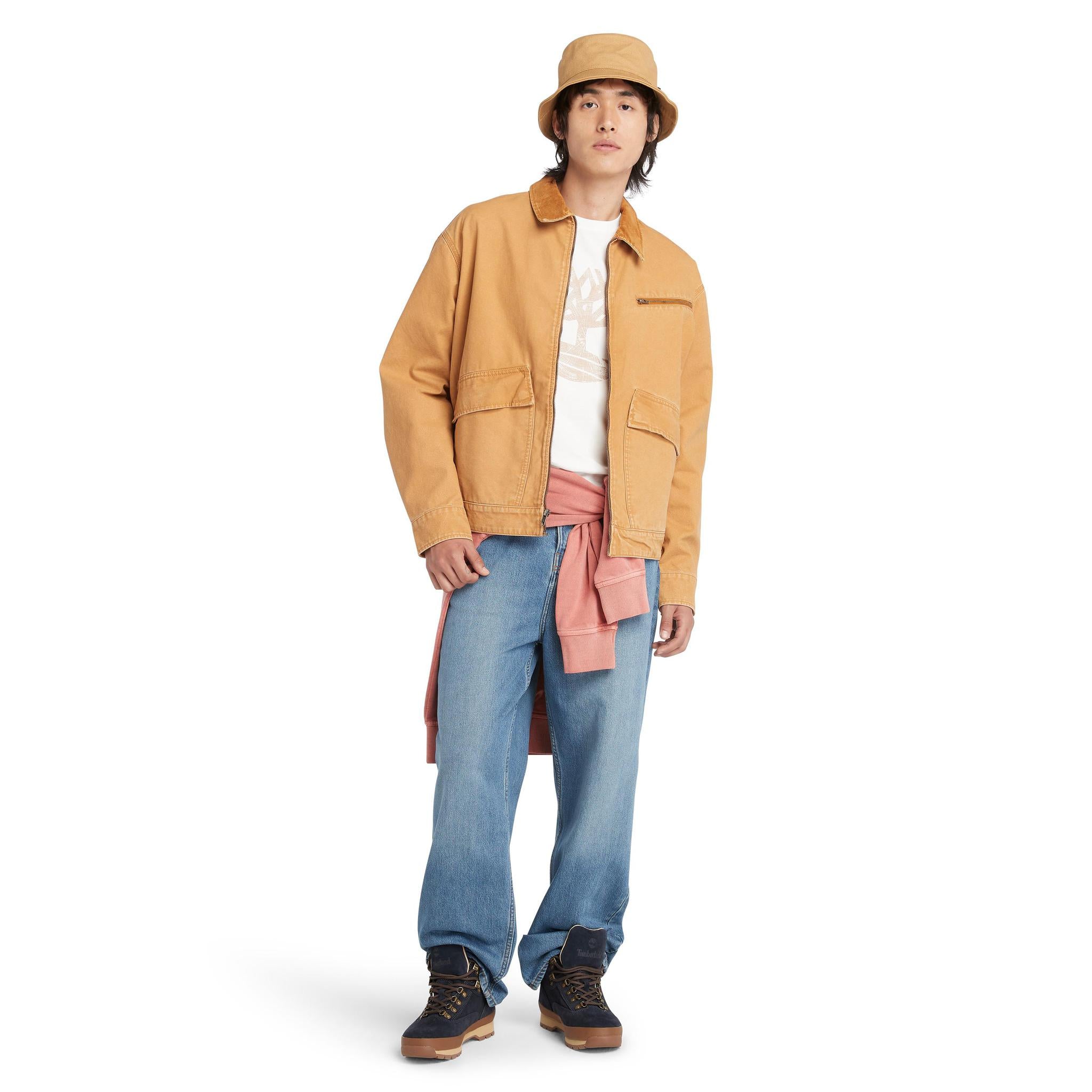 STRAFFORD Washed Canvas Jacket WHEAT