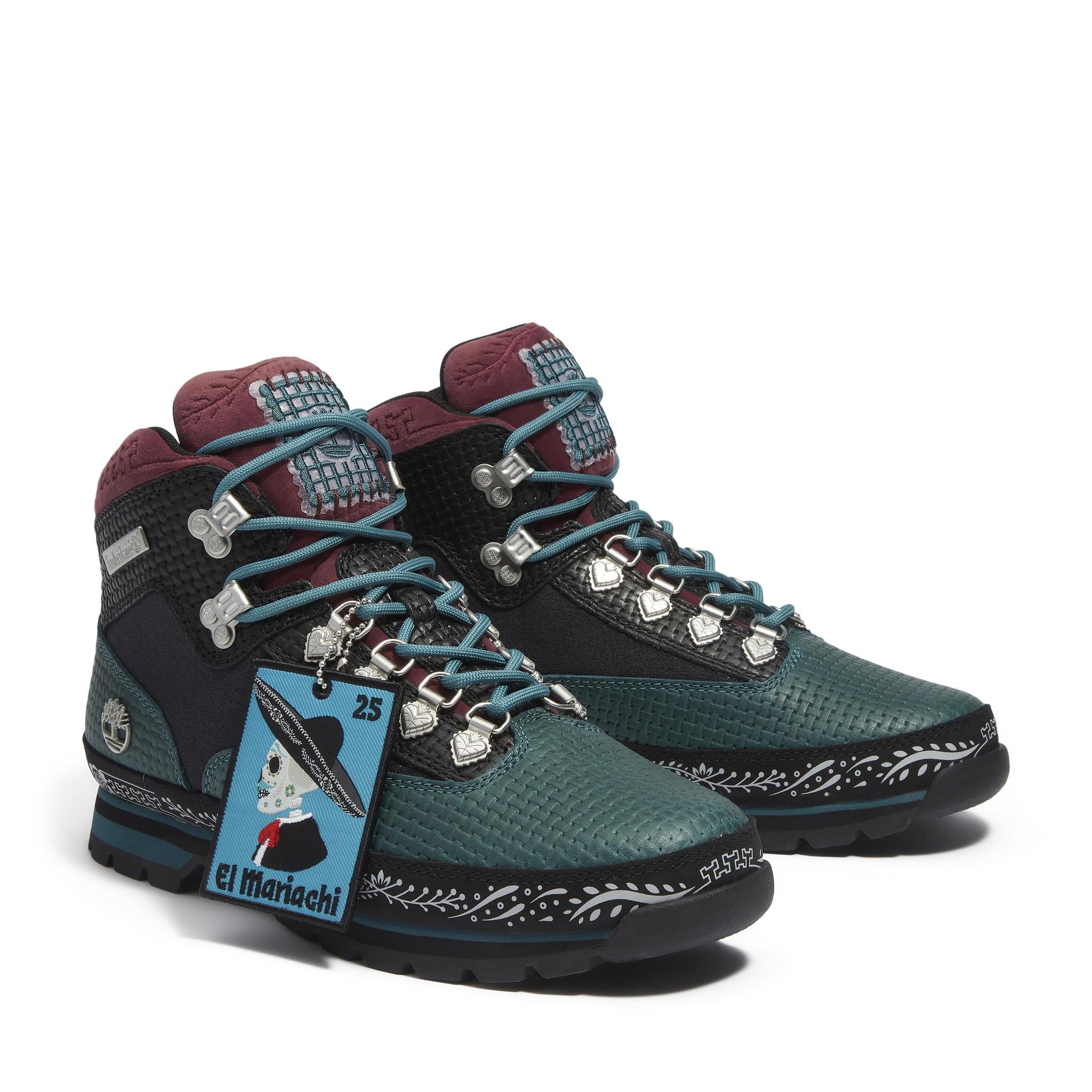 Euro Hiker MID LACE UP BOOT TEAL FULL GRIP