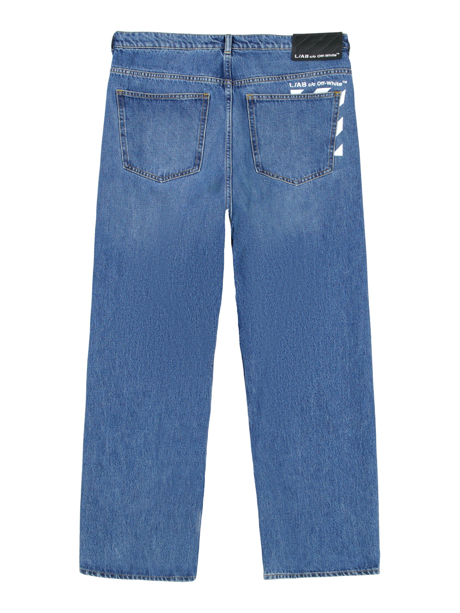 Off White Straight Fit Piped Denim