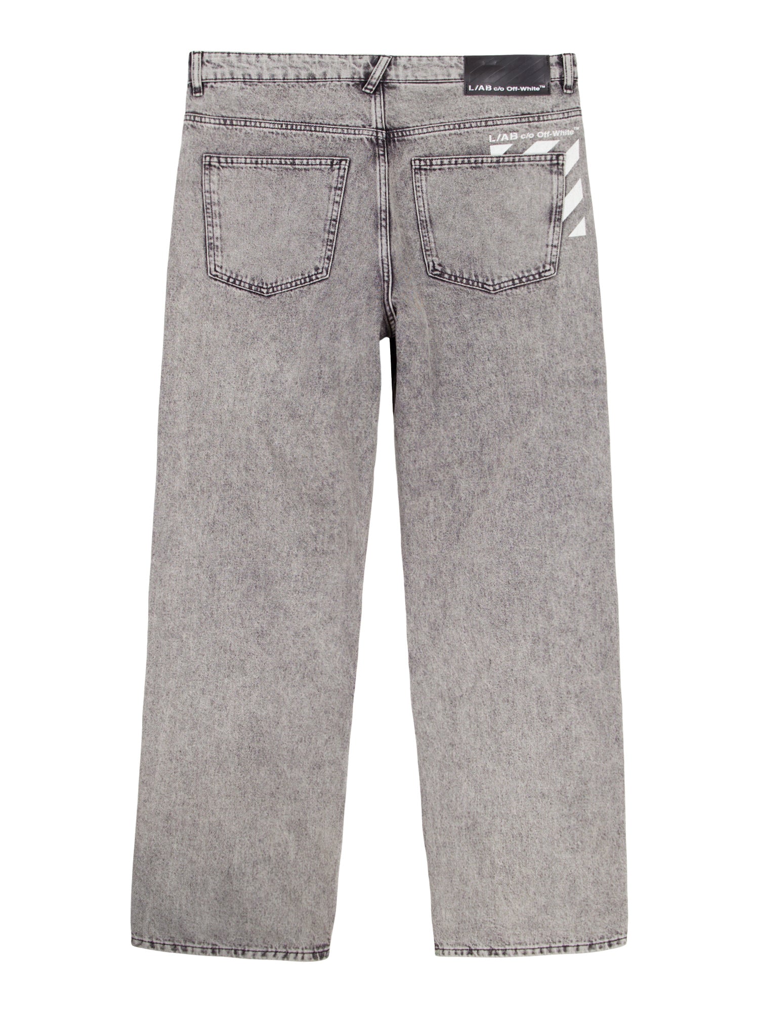 Off White Straight Fit Piped Denim