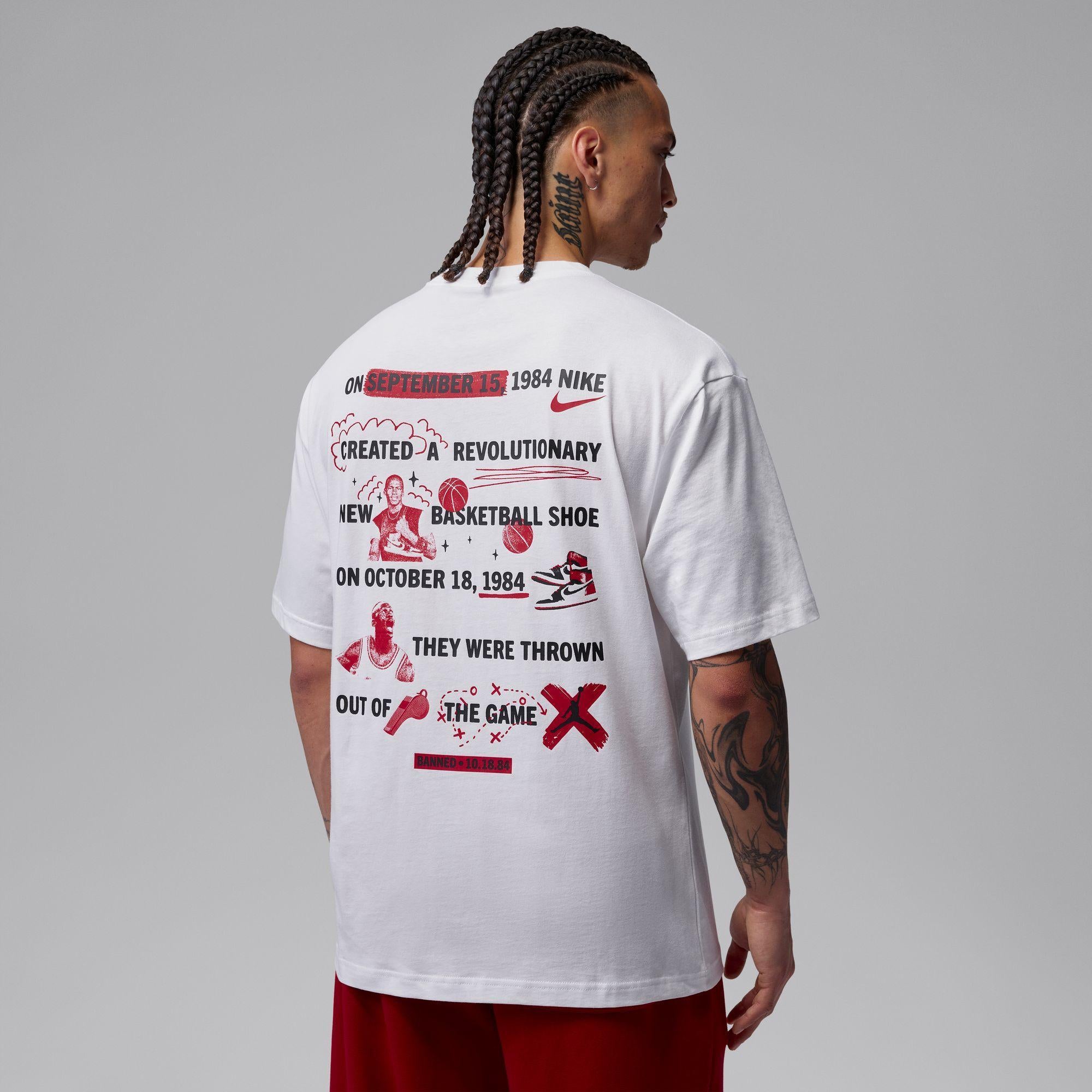 Jordan Brooklyn T-shirt “White Banned”