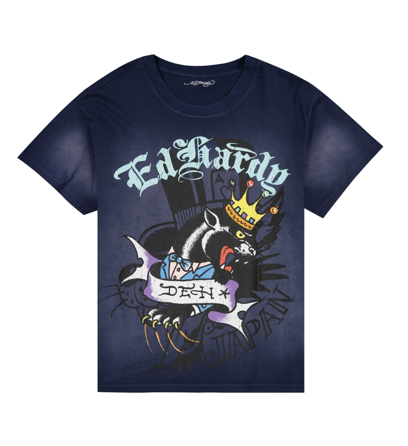 Ed Hardy Panther Crown Boxy Tshirt