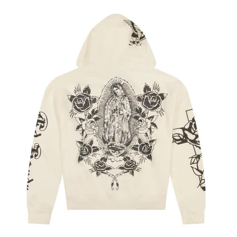 ED HARDY MARY BOXY RHINESTONE ZIP HOODIE