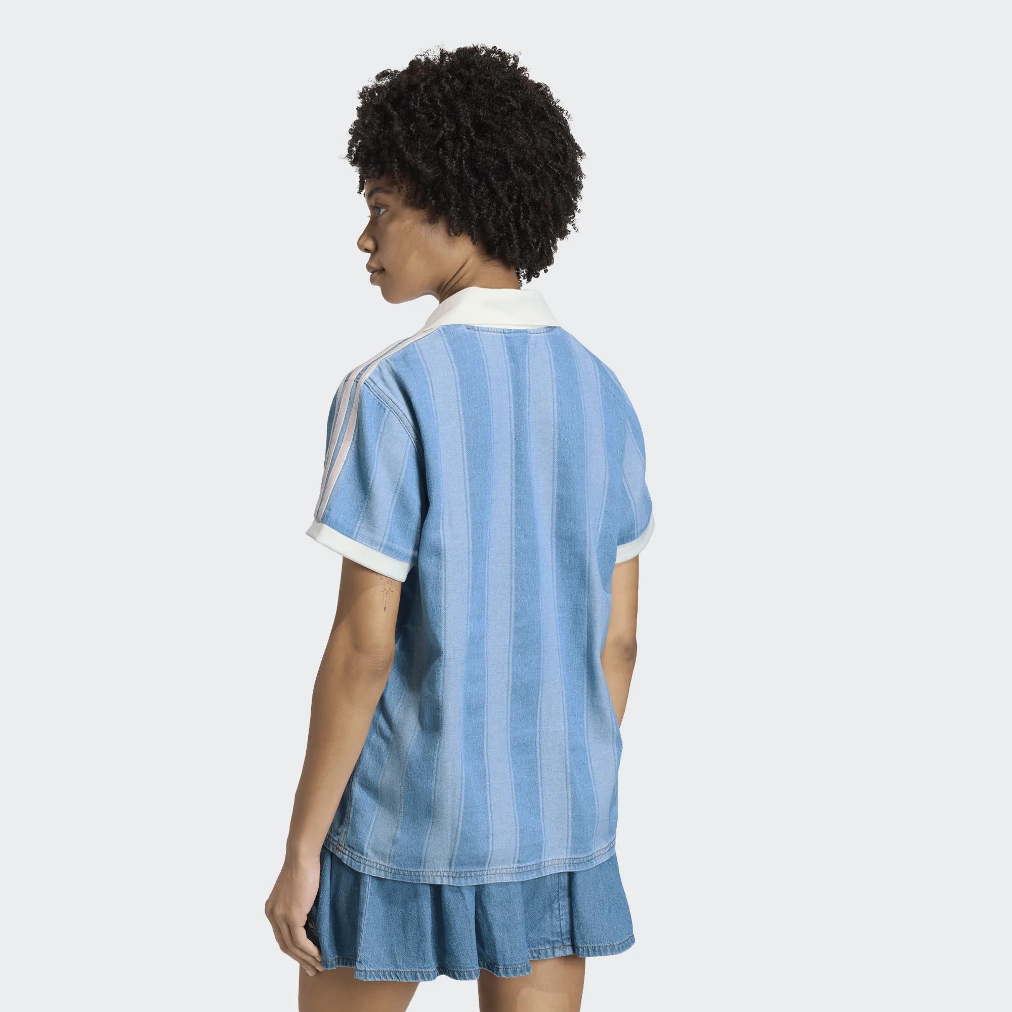 WOMEN DENIM FOOTBALL JERSEY