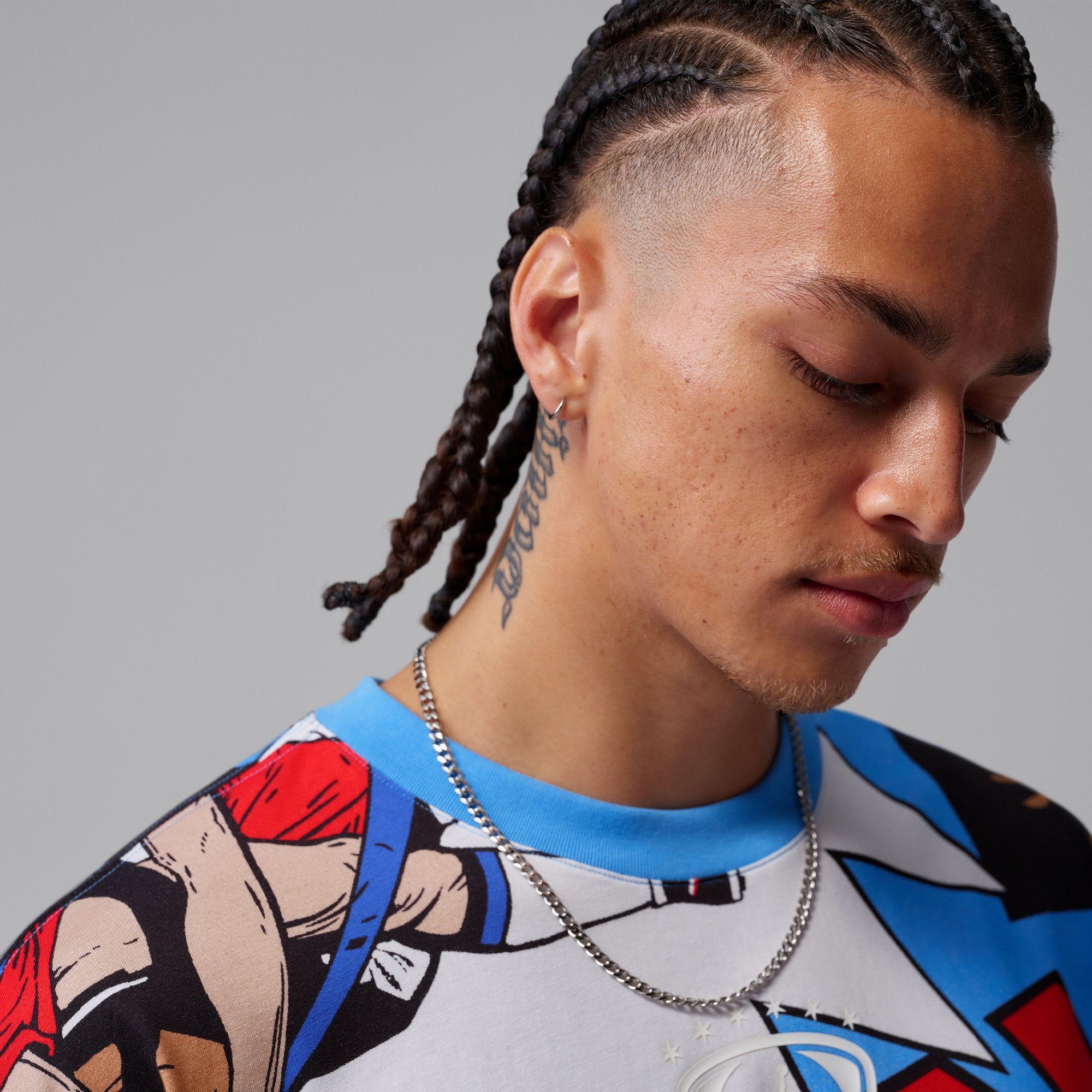Jordan Brooklyn Short-Sleeve Graphic T-Shirt “White”