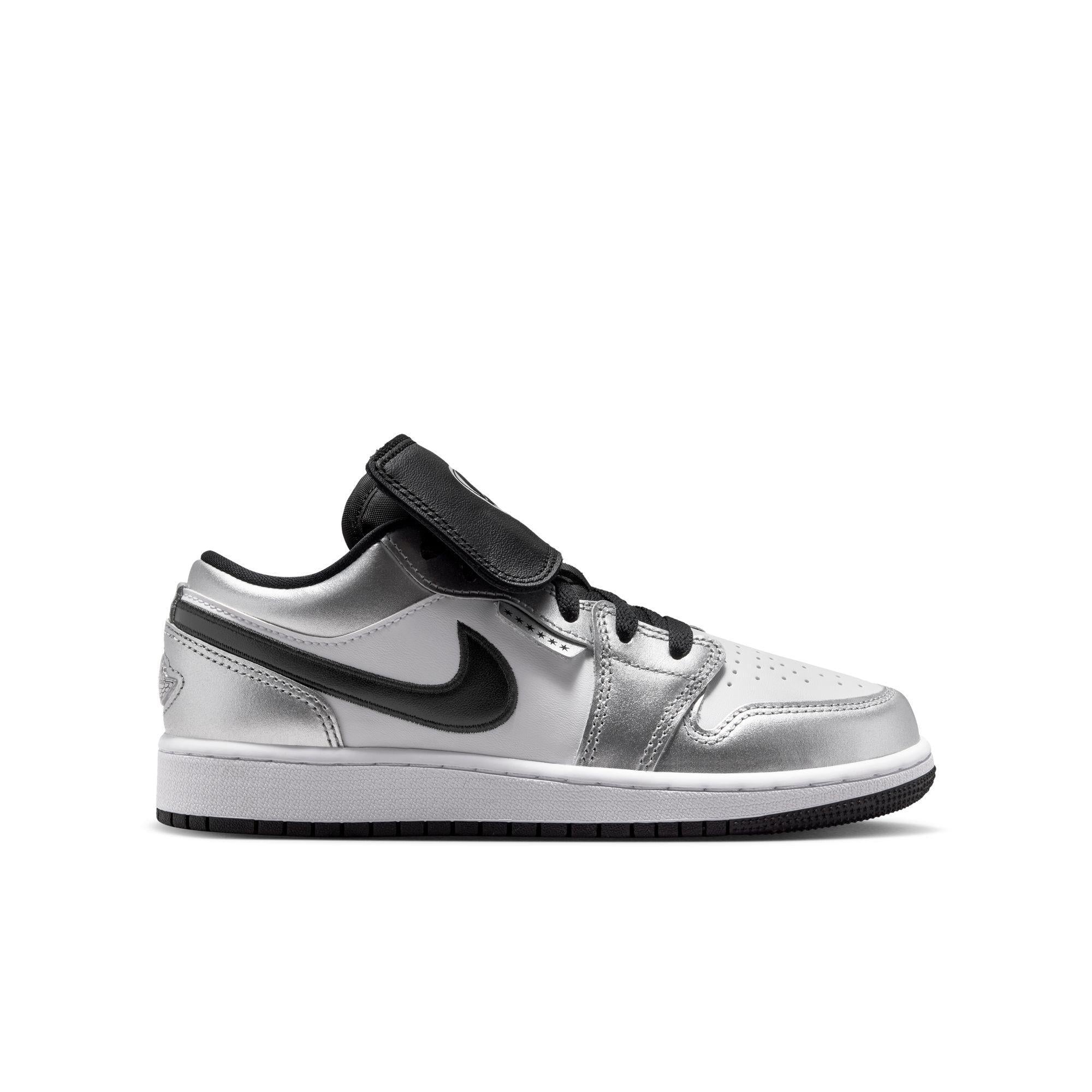 Air Jordan 1 Low SE Gradeschool “Metallic Silver”