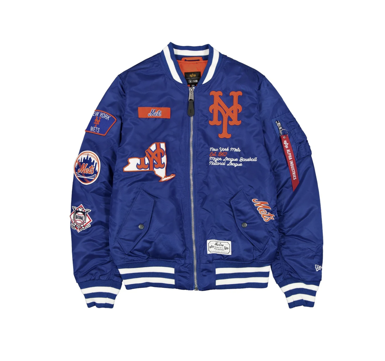 New Era Alpha Industries Mets Lettermen Varsity Jacket