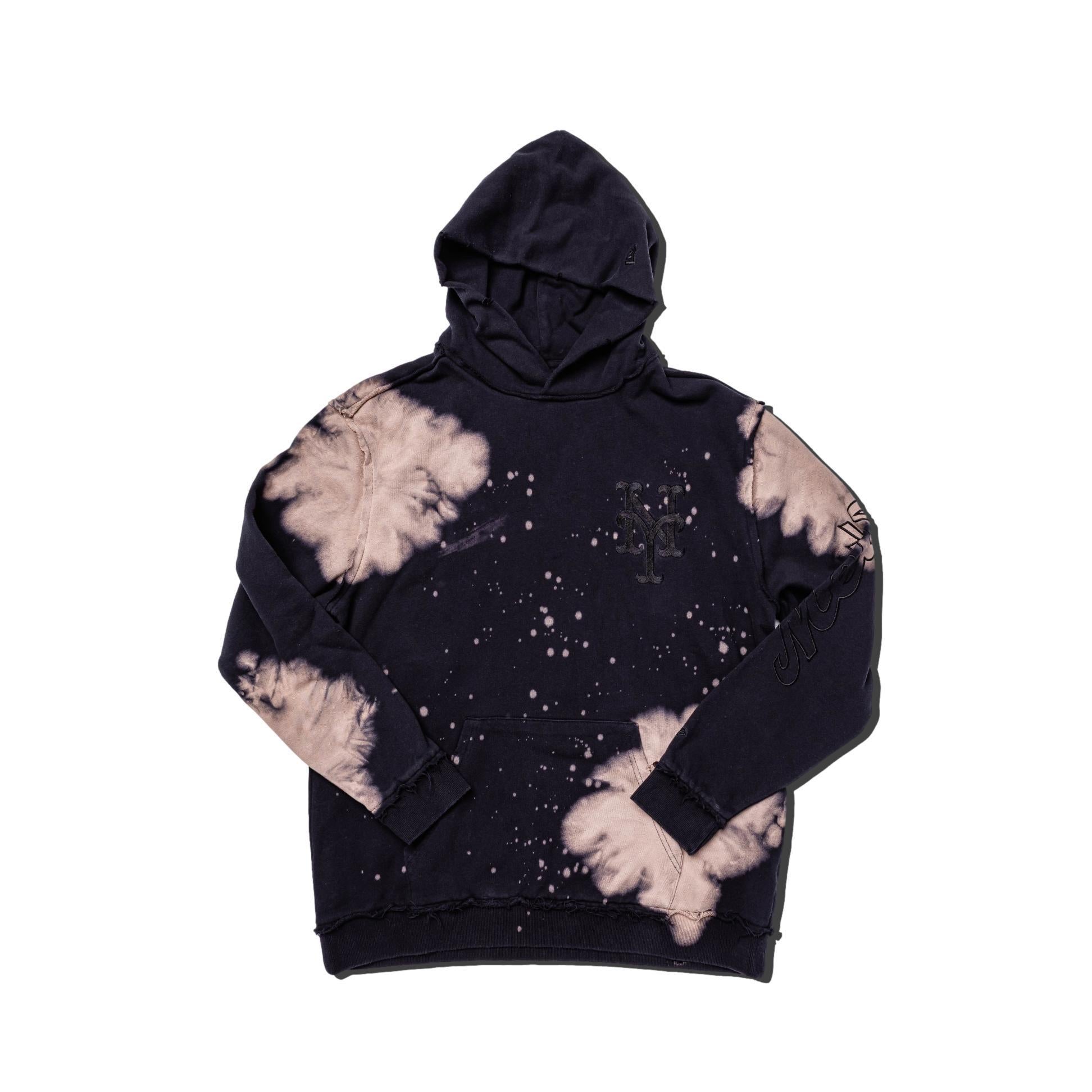 New Era Bleach Out Hoodie Mets