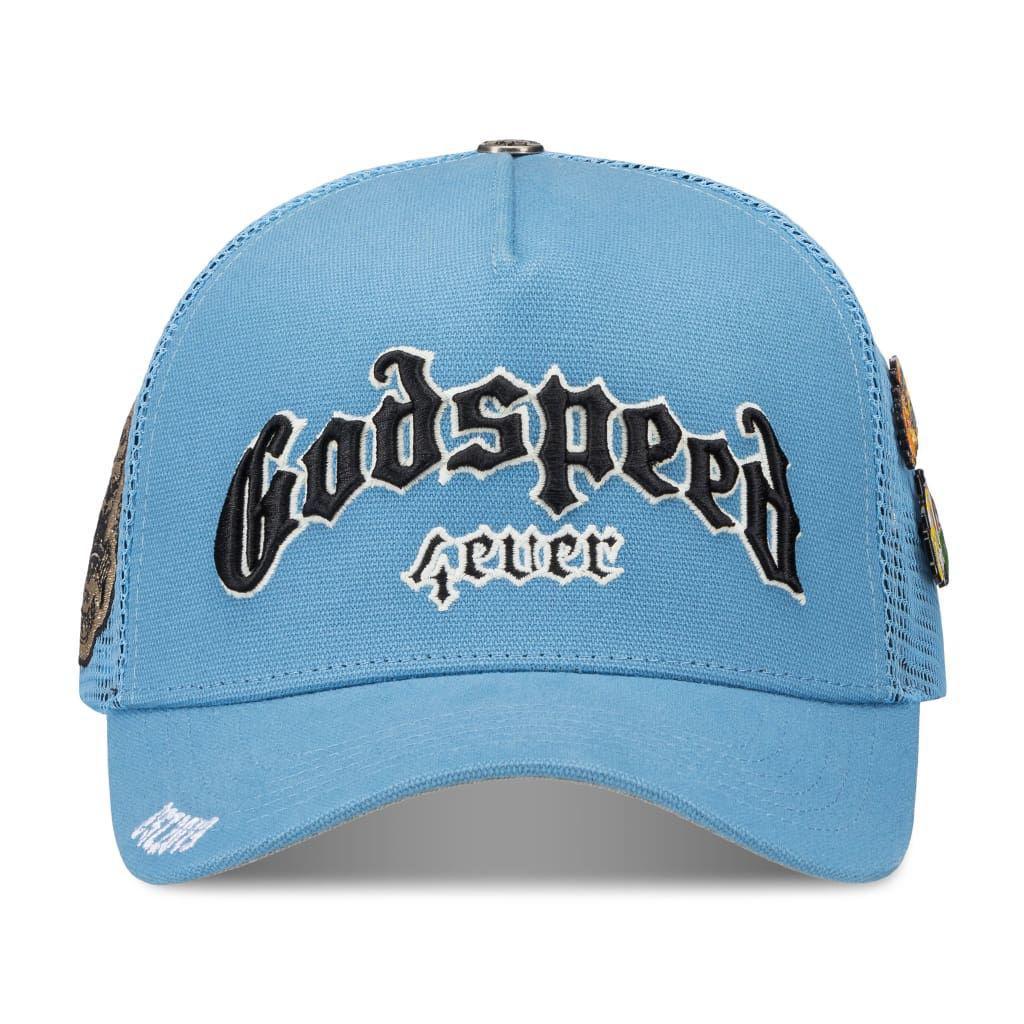 Godspeed Forever Trucker Hat Sky Blue