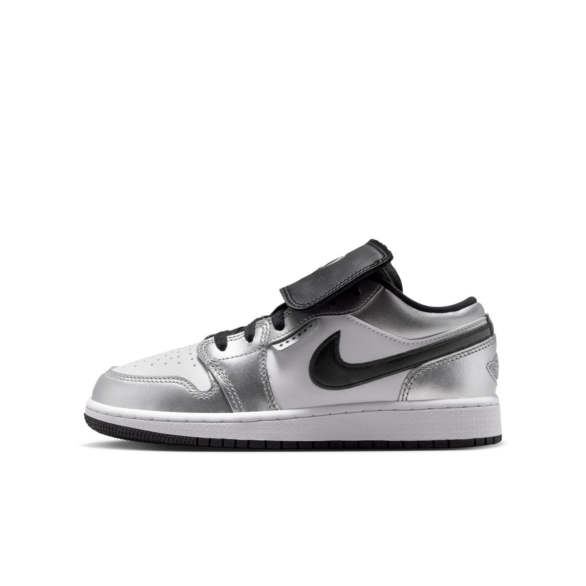 Air Jordan 1 Low SE Gradeschool “Metallic Silver”