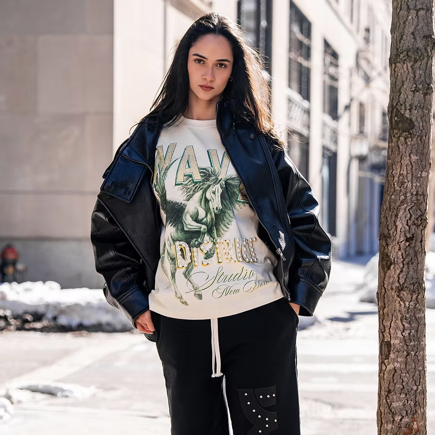Mystic Wave Winter Oversized Tshirt