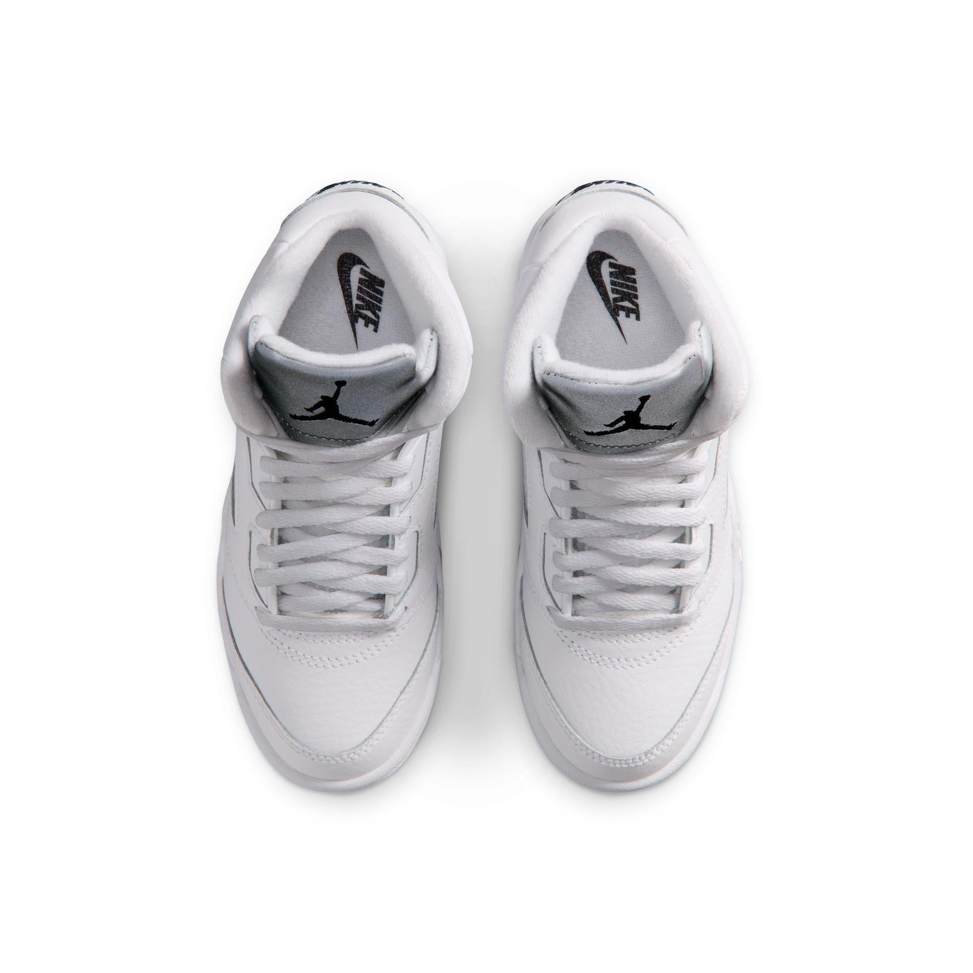 Jordan 5 Retro Preschool “White Metallic”
