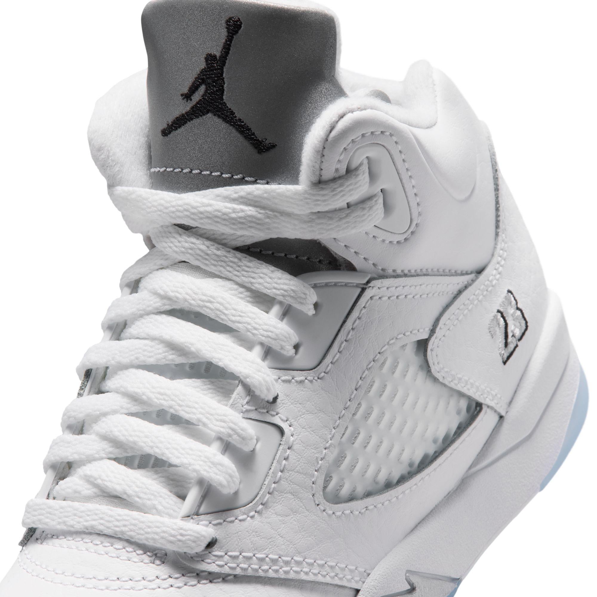 Jordan 5 Retro Preschool “White Metallic”
