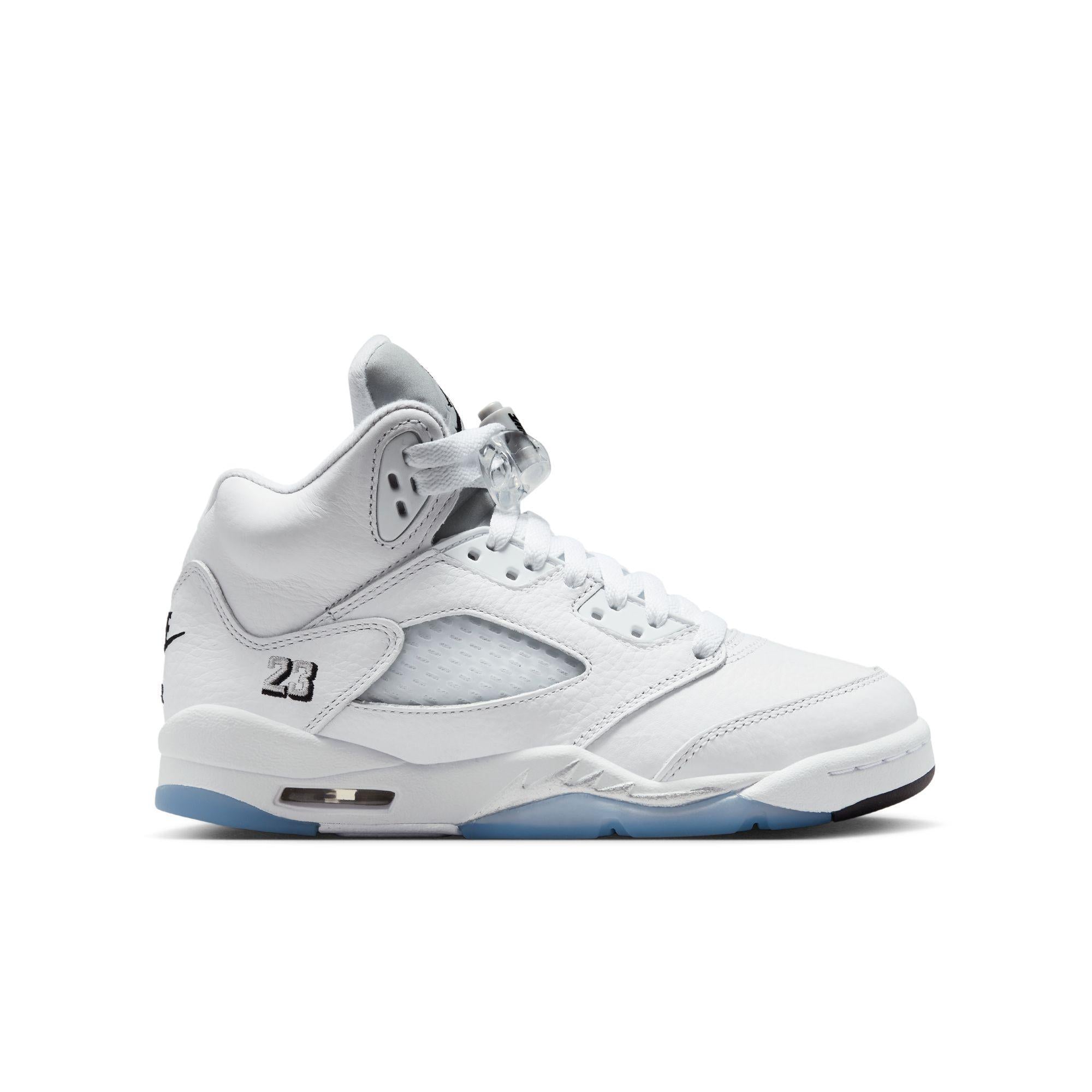 Air Jordan 5 Retro Gradeschool “White Metallic”