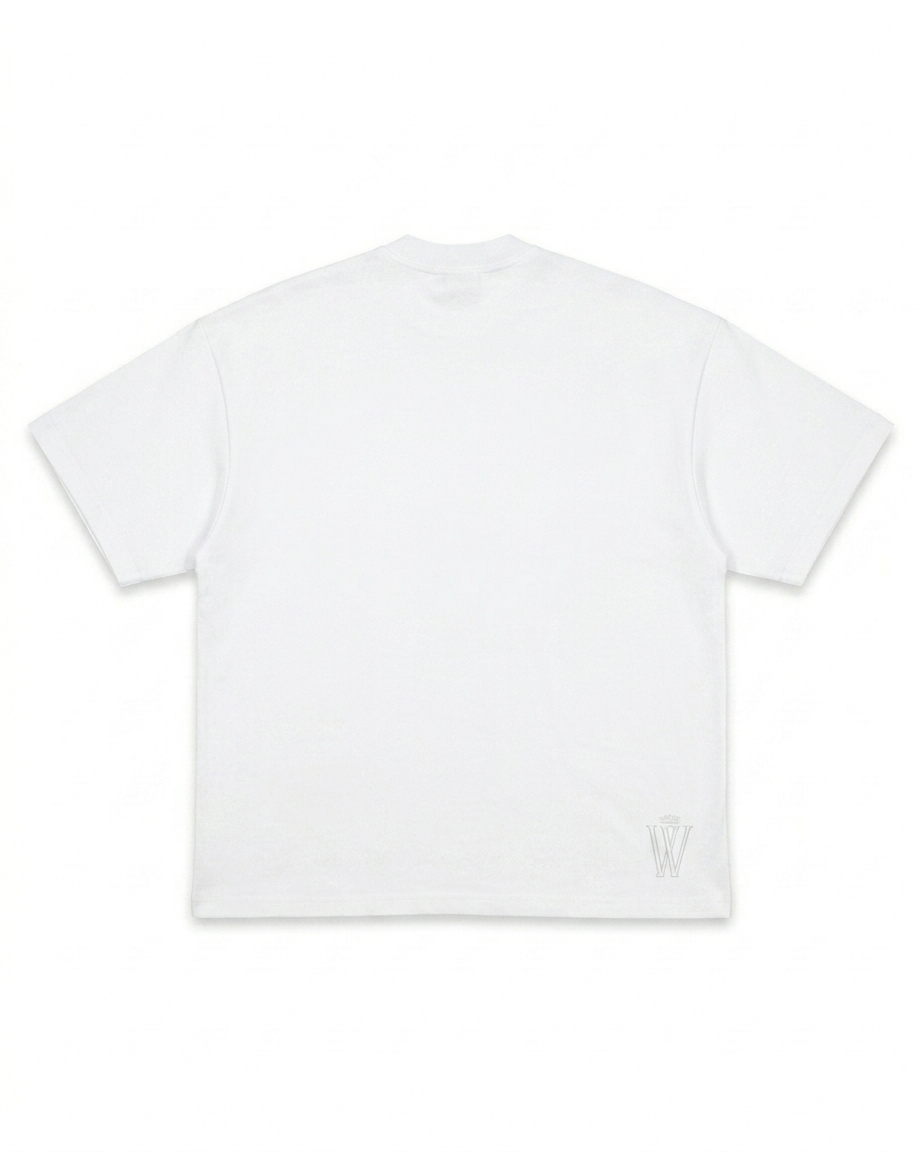 Mystic Wave White Oversized Shirt