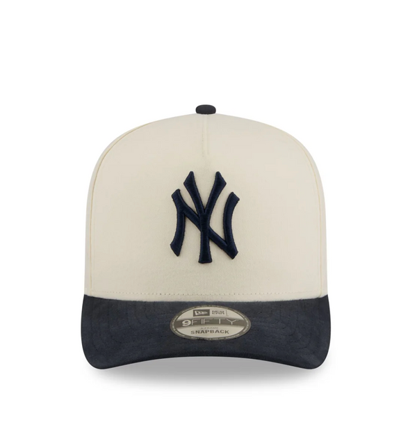 New Era Cotton Brush Chrome Pre-Curve 9FIFTY A-Frame Snapback