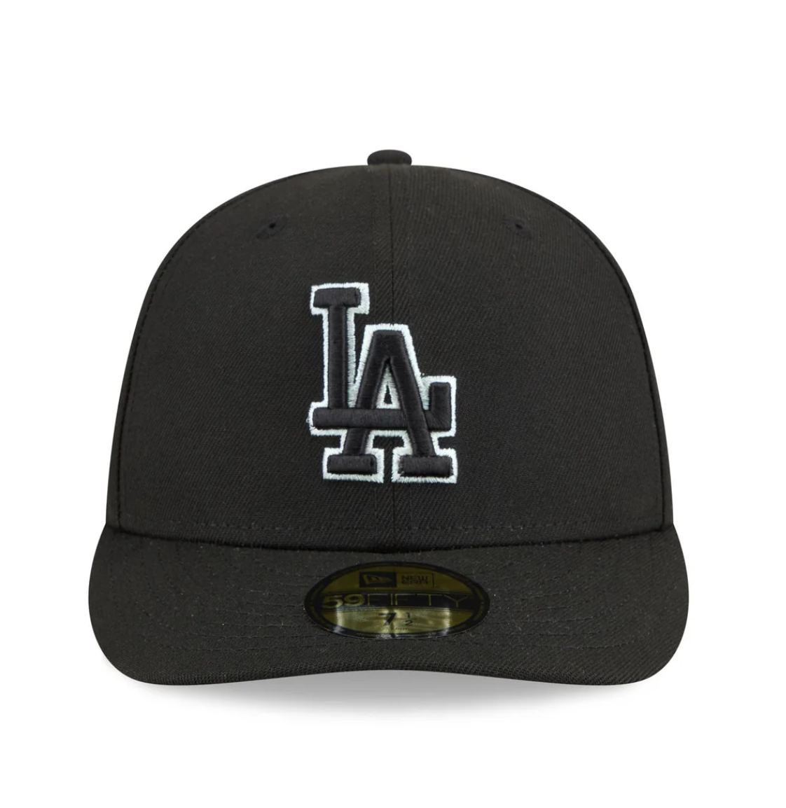 New Era Los Angeles Dodgers Black Pre-Curve 59FIFTY Fitted