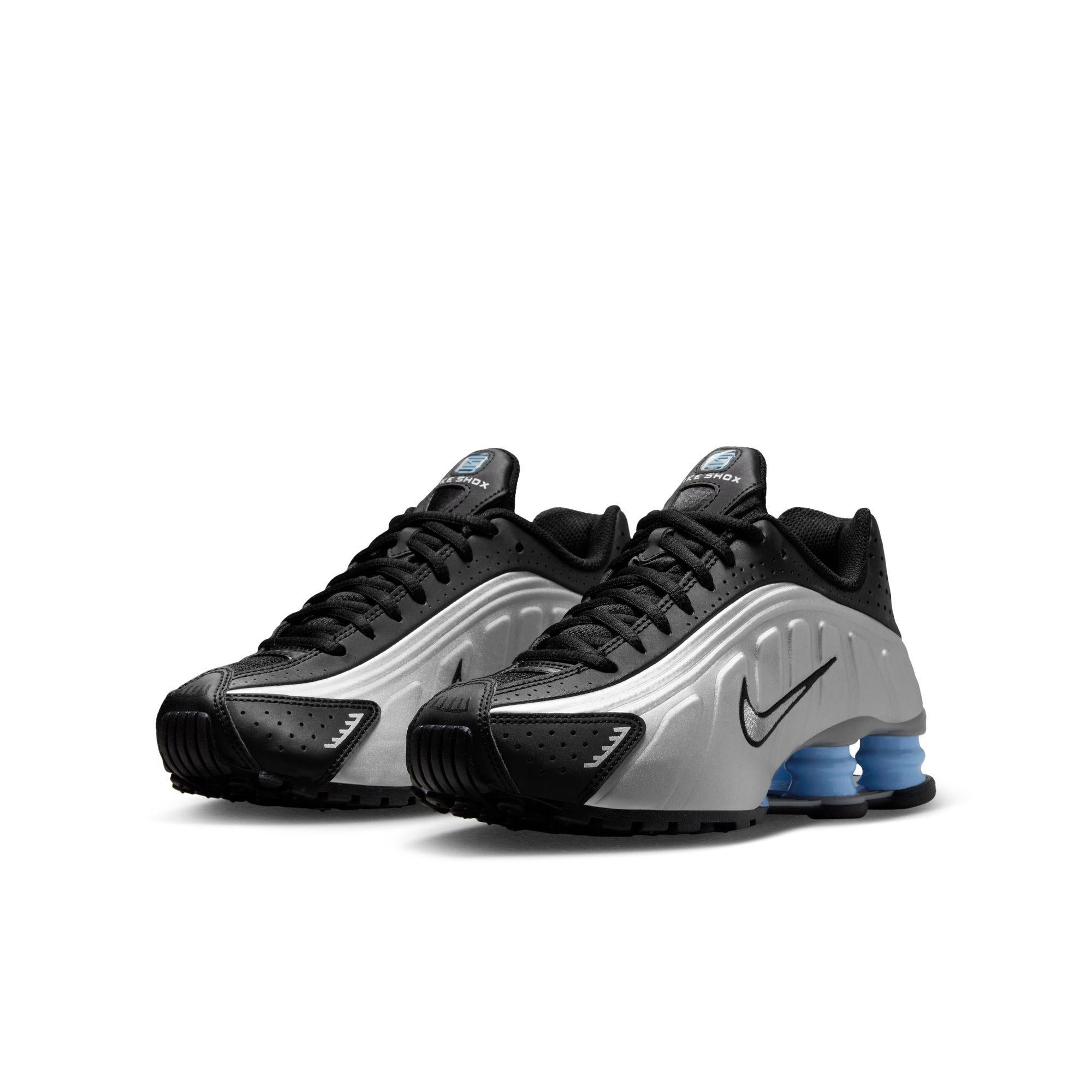 Nike Shox R4 Gradeschool 'Metallic Silver'