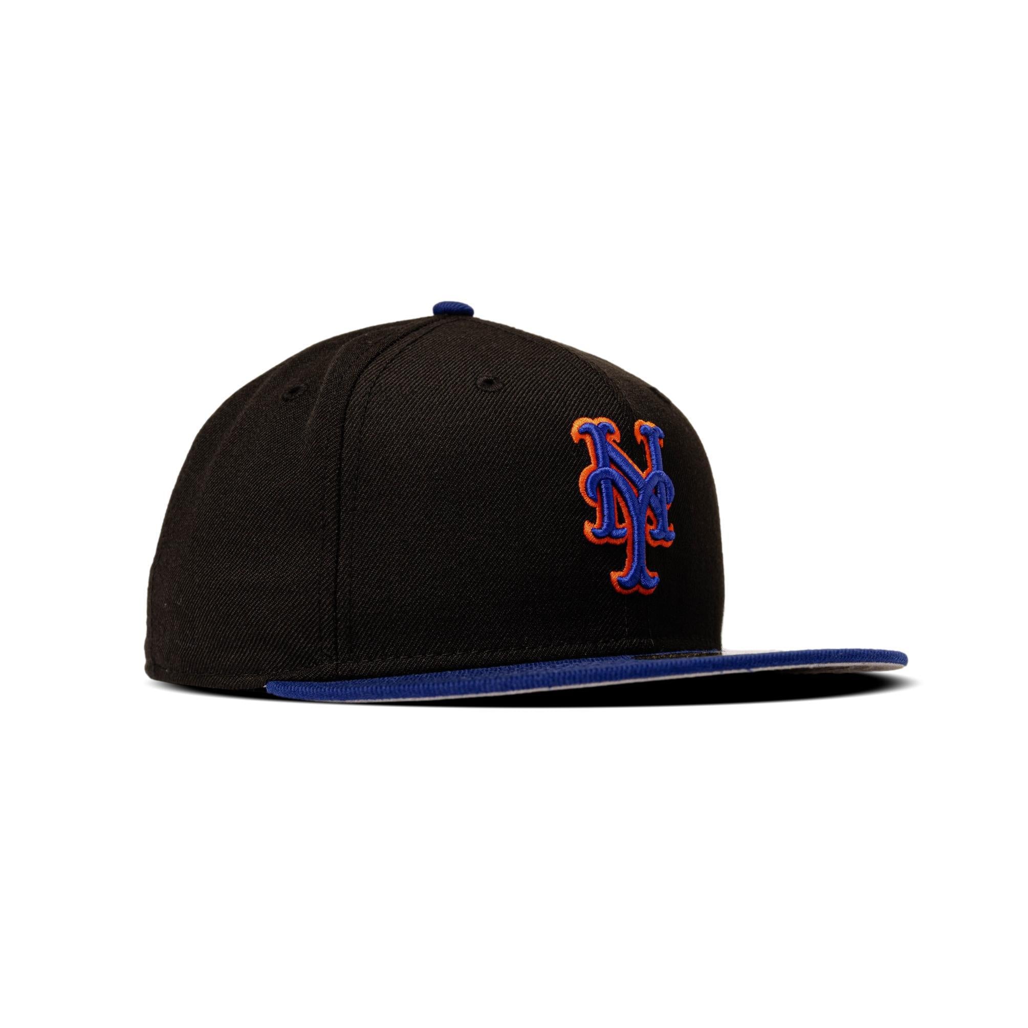 New Era New York Mets Black Royal Blue Fitted