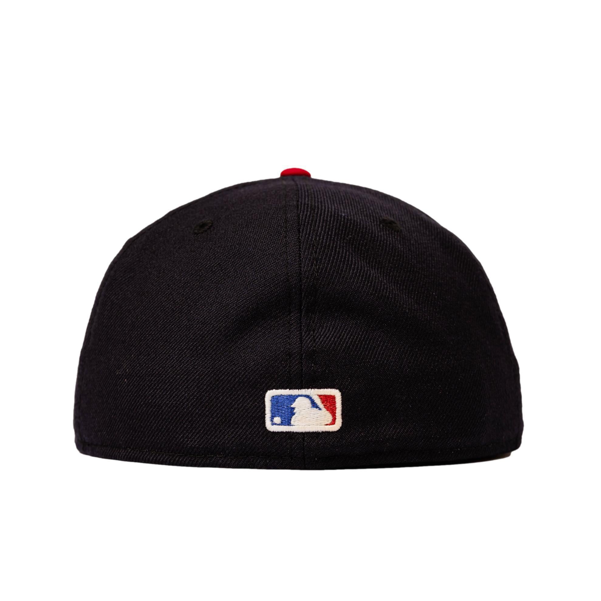 New Era Atlanta Braves Fitted Navy Scarlet