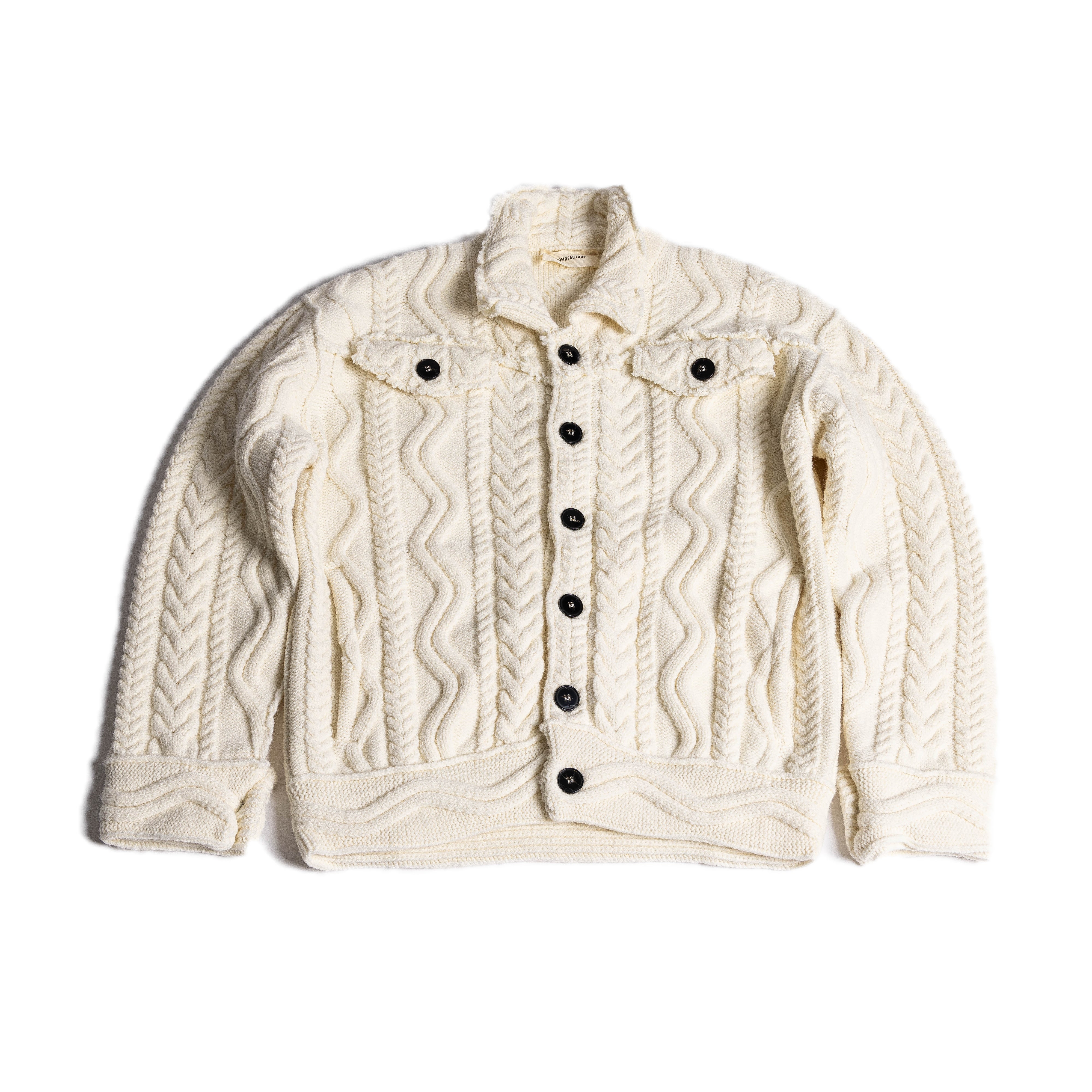 Atomo Knit Button-up Sweater