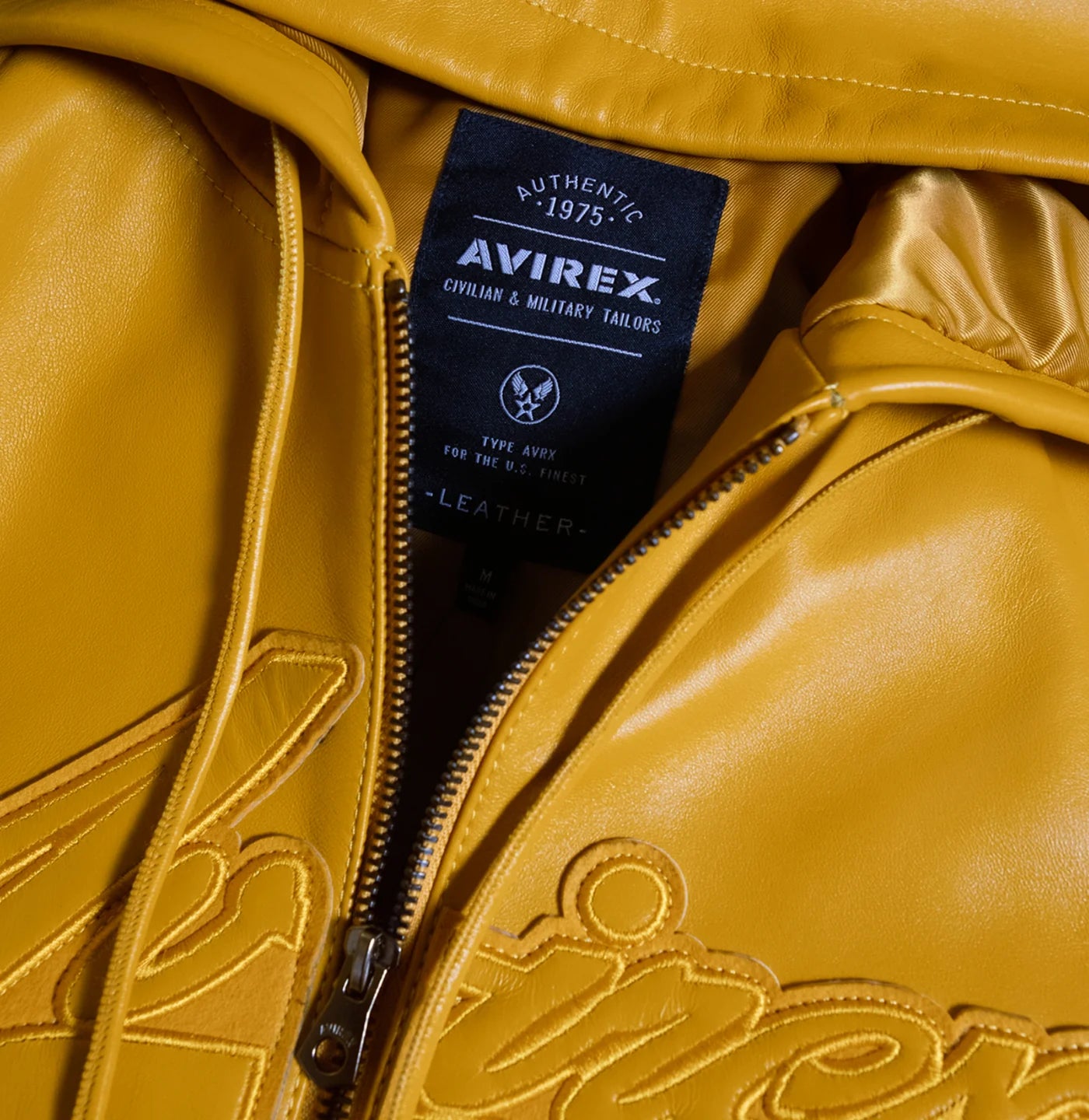 Script Nappa Leather Hoodie