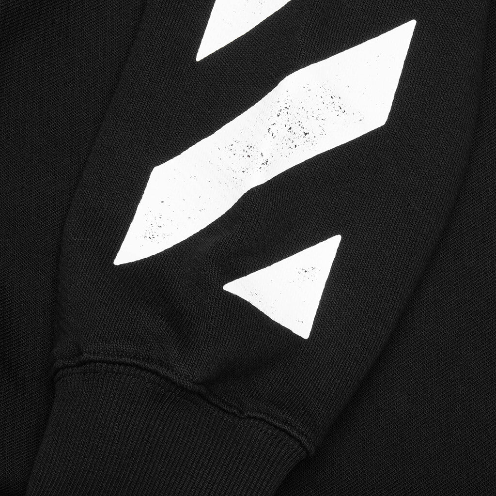 Off White L/AB Diag Crewneck Sweatshirt