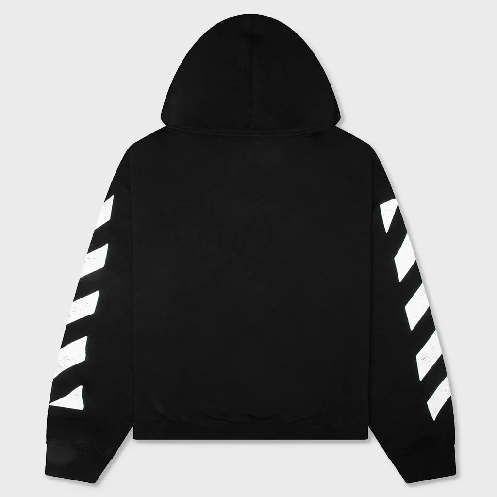 Off White L/AB Diag Full Zip Hoodie
