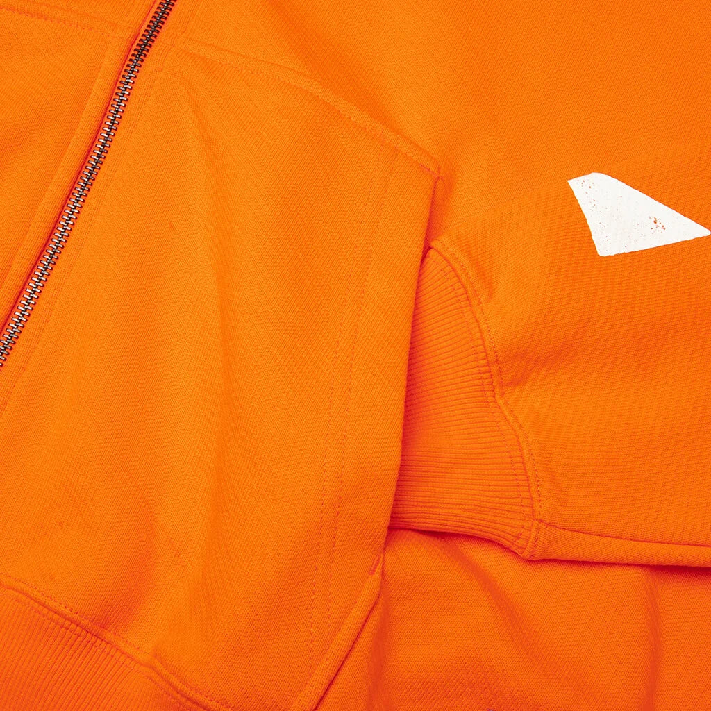 Off White L/AB Diag Full Zip Hoodie