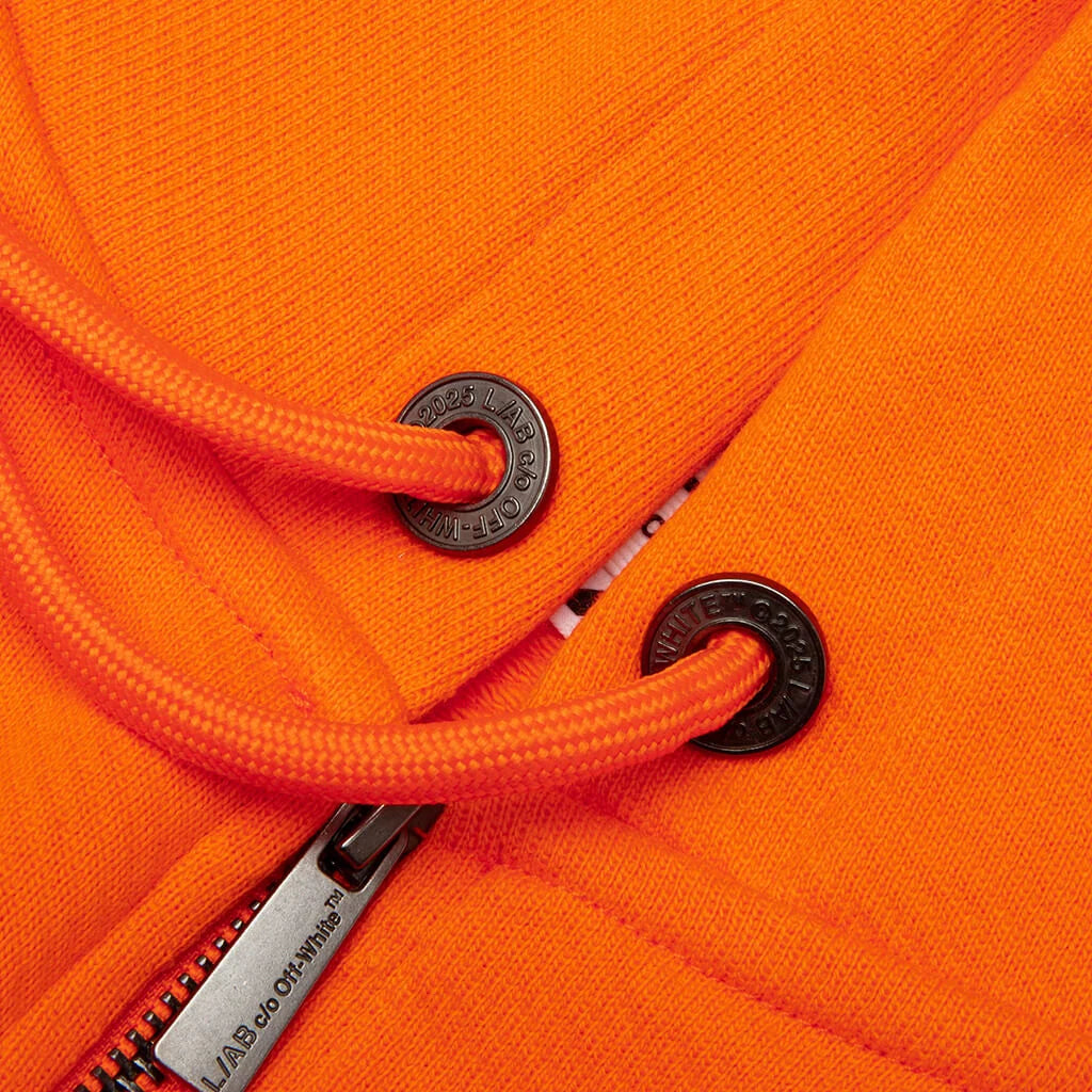 Off White L/AB Diag Full Zip Hoodie