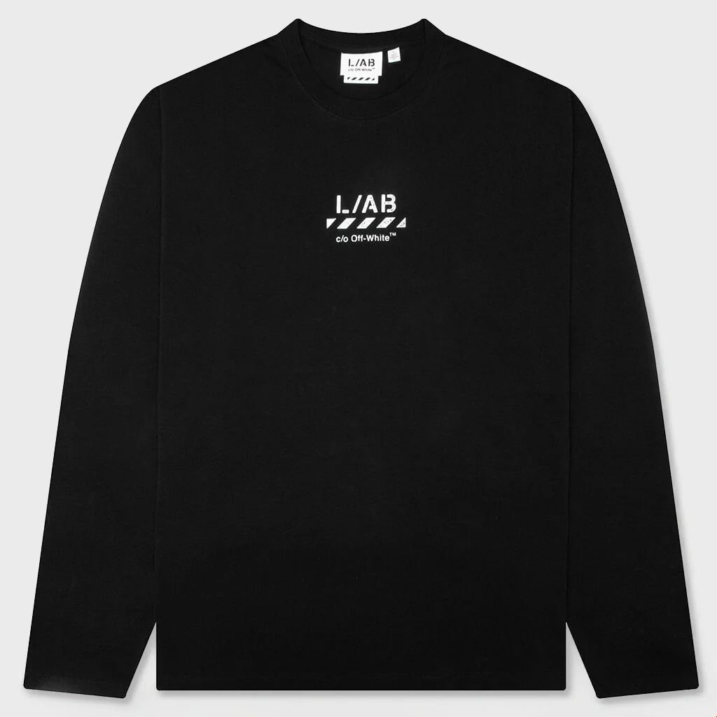 Off White L/AB Diag Long Sleeve Tee