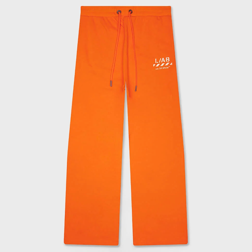 Off White L/AB Diag Open Hem Jogger Pants