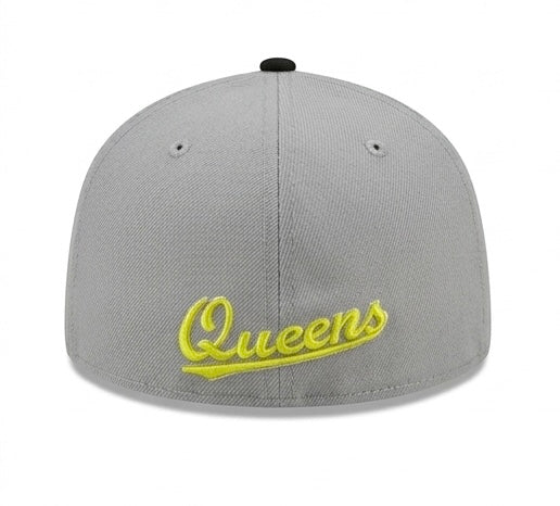 New Era Grey / Black / Neon Queens Fitted