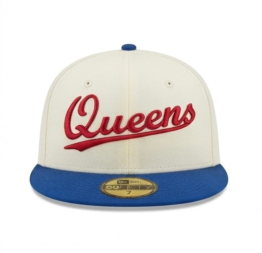 New Era Chrome / Royal / Red Queens Fitted