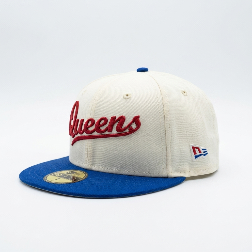 New Era Chrome / Royal / Red Queens Fitted