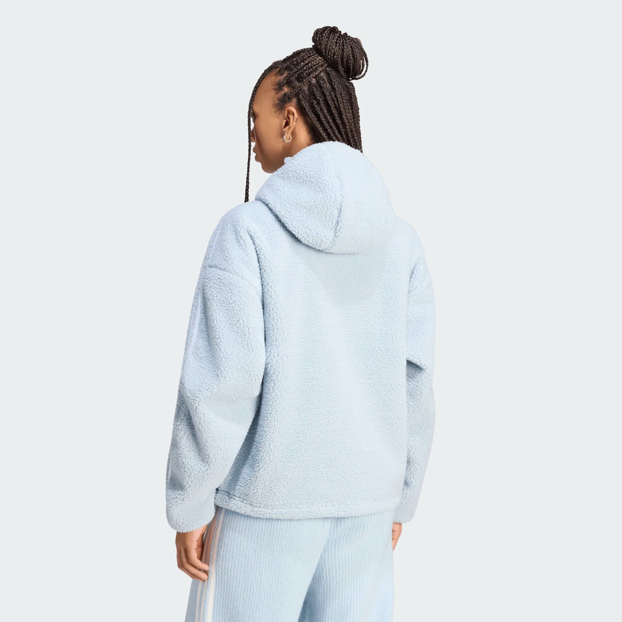 Adidas Womens Originals by Jennie Fleece Hoodie Jacket 