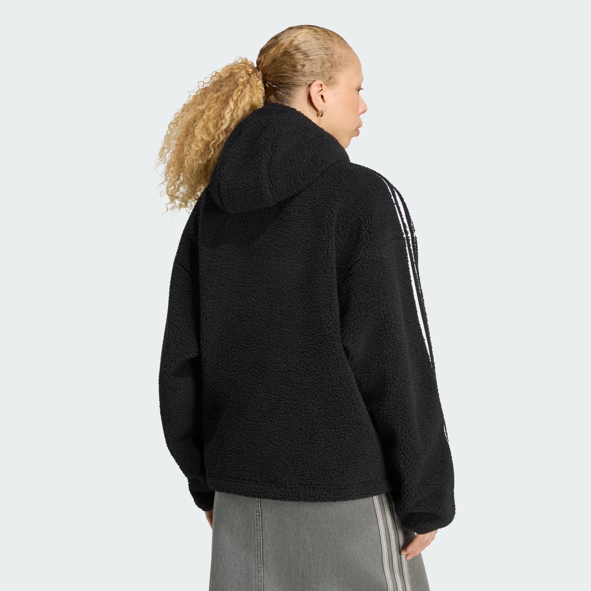 Adidas Womens Originals by Jennie Fleece Hoodie Jacket 