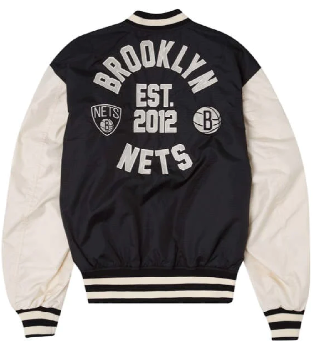Brooklyn Nets X Alpha X New Era L-2B Bomber Jacket